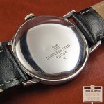 画像7: セイコー SEIKO マーベル Sマーク 白文字盤 17石 SSケース 手巻き (7)