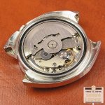 画像5: セイコー SEIKO アドバン ブルーグラデーションダイヤル 希少なメモリとロゴ入りのオリジナル3面カットガラス仕様 21石 オートマチック 専用ブレス装着 (5)