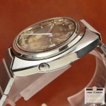 画像3: セイコー SEIKO アドバン イエローダイヤル 希少なメモリとロゴ入りのオリジナル3面カットガラス仕様 21石 オートマチック 専用ブレス装着 (3)