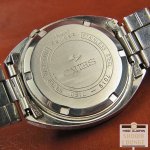 画像7: セイコー SEIKO アドバン イエローダイヤル 希少なメモリとロゴ入りのオリジナル3面カットガラス仕様 21石 オートマチック 専用ブレス装着 (7)