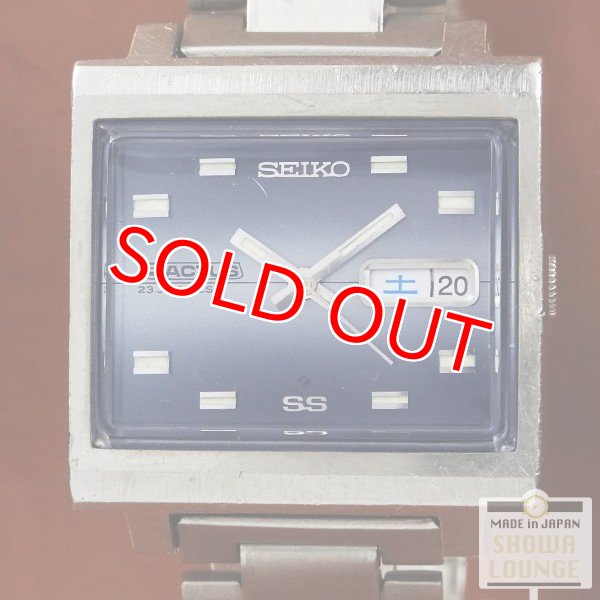 セイコー Seiko ファイブアクタス Ss 角型 ワンピースケース ブルーグラデーションダイヤル 6106 5440 オートマチック