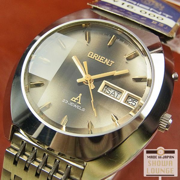 【公式激安】ORIENT オリエント クロノエース 9面カットガラス H429-23260 1970年代 復刻版 グリーン文字盤 シルバー 自動巻き 腕時計 店舗受取可 その他