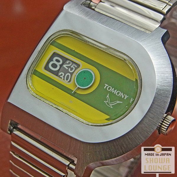 セイコー SEIKO トモニー シーガル 手巻き メカデジディスクウォッチ 