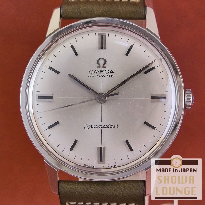 オメガ シーマスター クロスライン 14390-4SC 手巻き 腕時計 SS シルバー文字盤 0030OMEGA メンズ