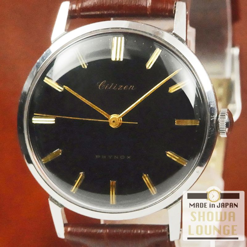 CITIZEN 1950年　CITIZEN　センターセコンド　新本中三針　17石　機械式　手巻　腕時計　アンティーク　チラネジ　パラショック