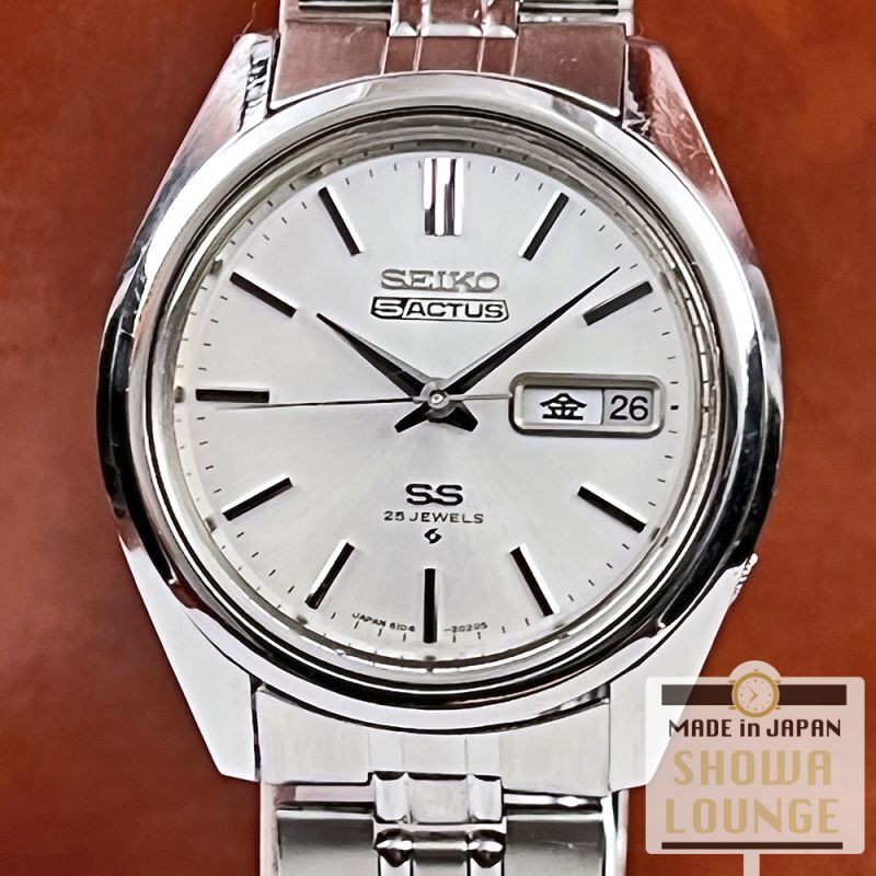 セイコー ファイブアクタス SS シルバーダイヤル 6106-7740 オートマチック 専用ブレス装着 1974年 SEIKO 5 ACTUS  2022年6月OH